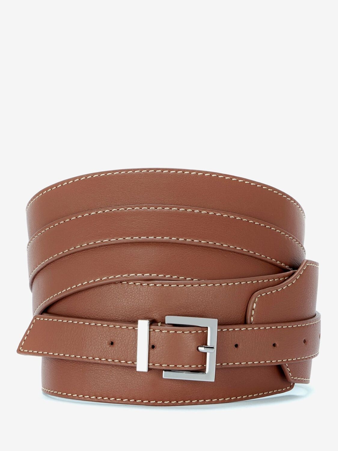 

Кожаный широкий ремень Mint Velvet, тан