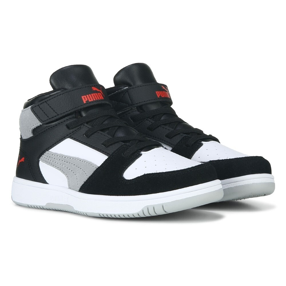 

Детские высокие кеды Rebound Layup Little Kid Puma, черный