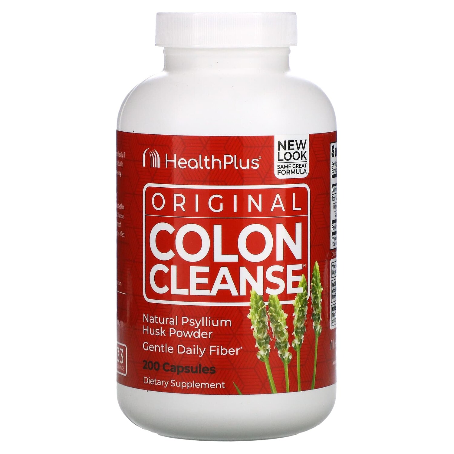 

Original Colon Cleanse, пищевая добавка для очищения кишечника, 200 капсул, Health Plus Inc.
