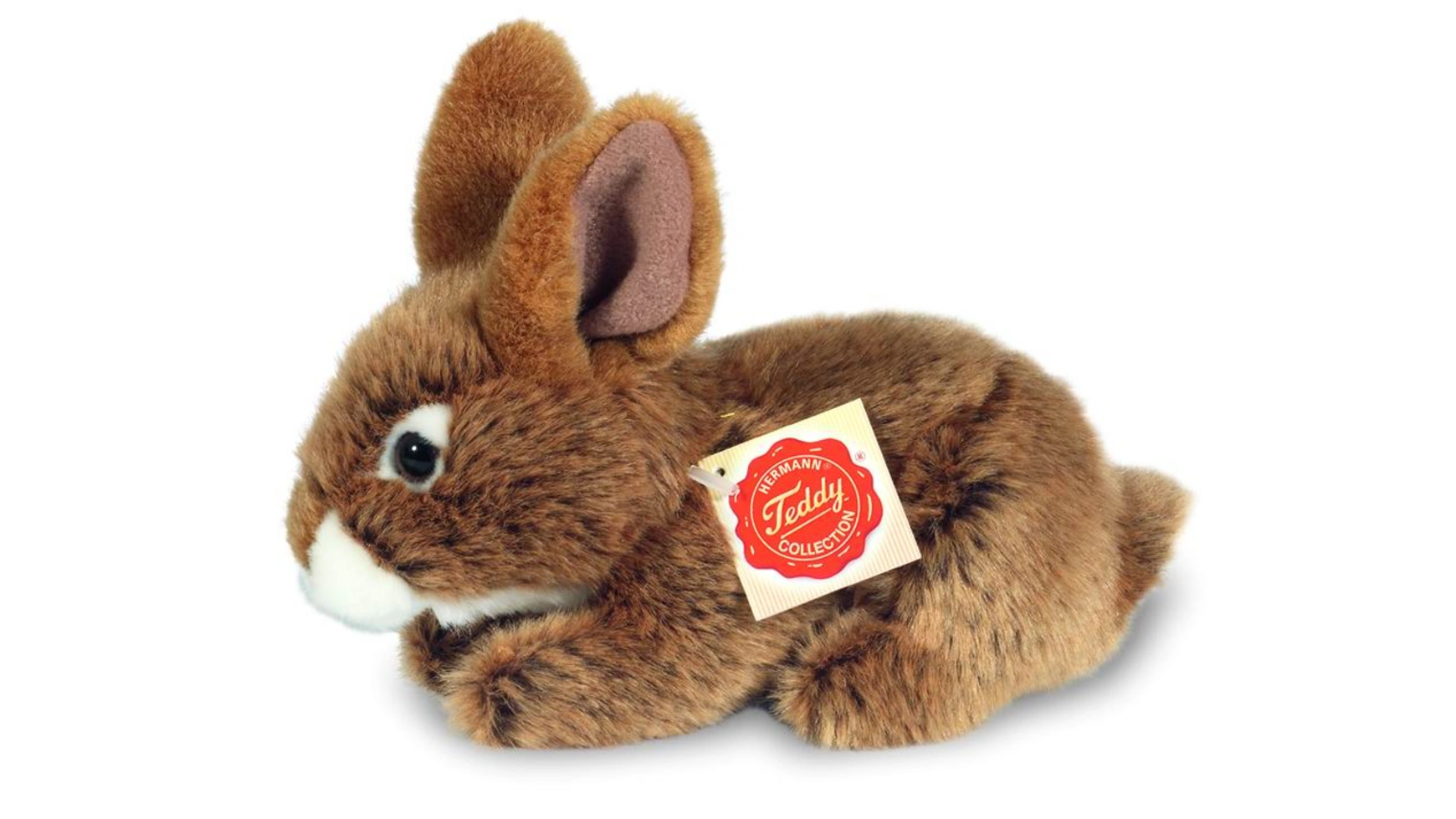 Кролик коричневый сидячий, 19 см Teddy-Hermann bauer ваши животные с сердцем кролик супермягкий коричневый 18см лежачий