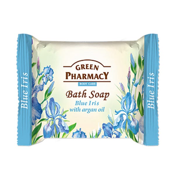 Мыло для ванн «Голубой ирис и аргановое масло» 100 гр Green Pharmacy фотографии