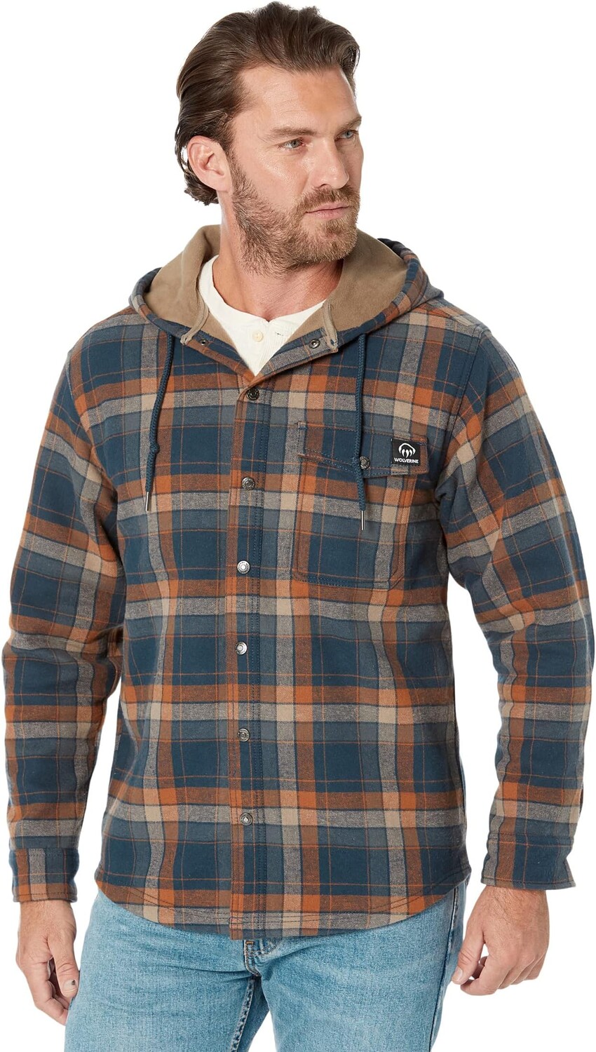 

Куртка Bucksaw Bonded Shirt Jacket Wolverine, цвет Indigo Plaid