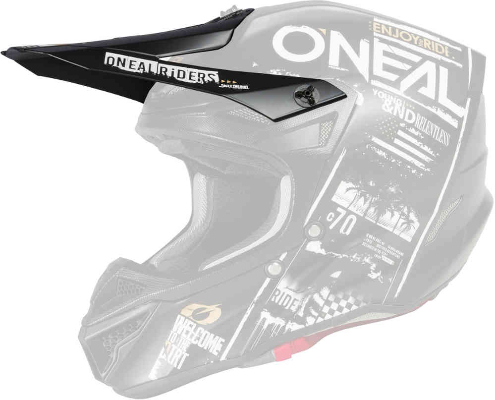 Козырек для боевого шлема из полиакрилита 5-й серии Oneal, черно-белый козырек для шлема hyperlite blur 10series oneal черный оранжевый