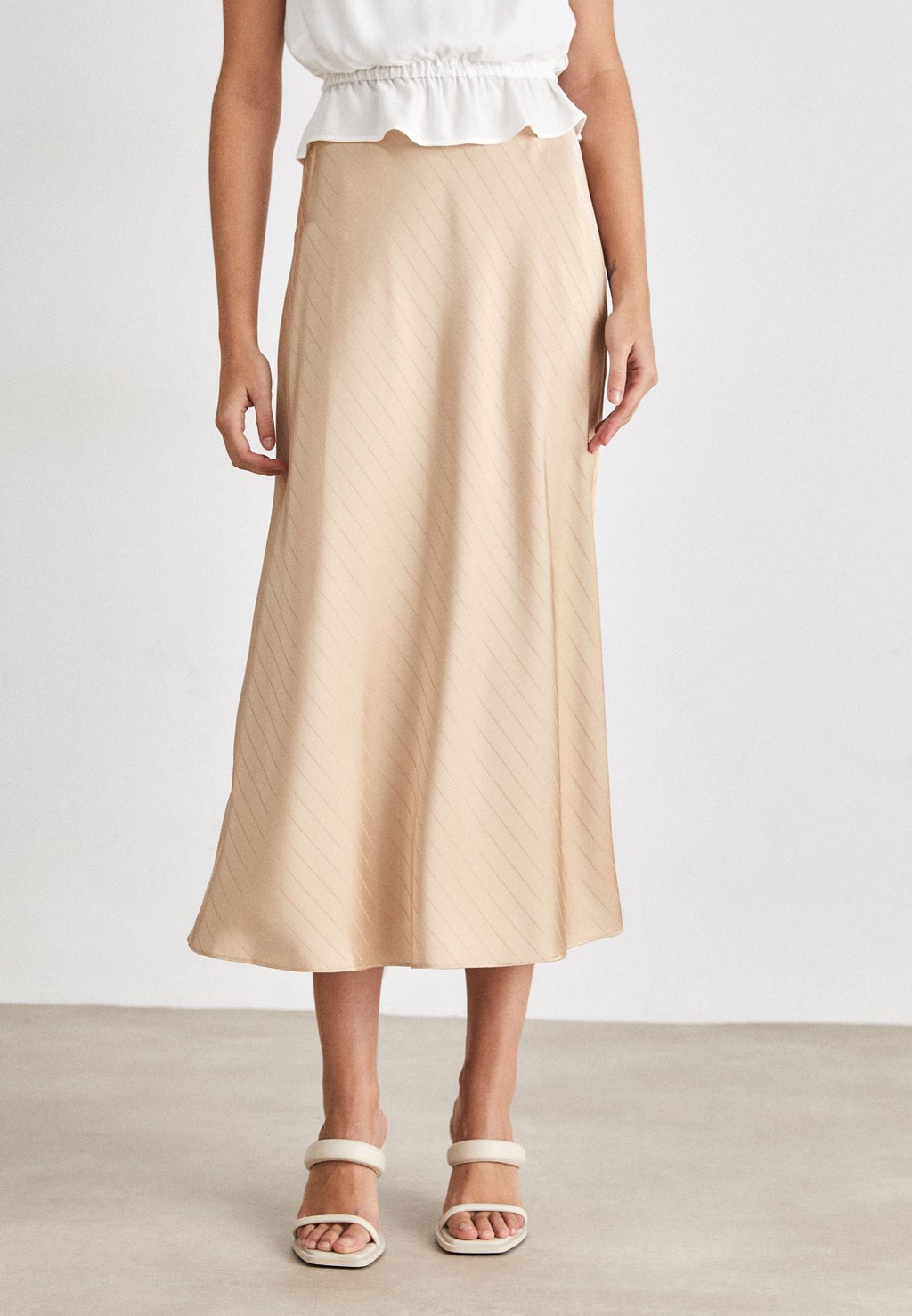 Длинная юбка DKNY, песочный длинная юбка dkny песочный