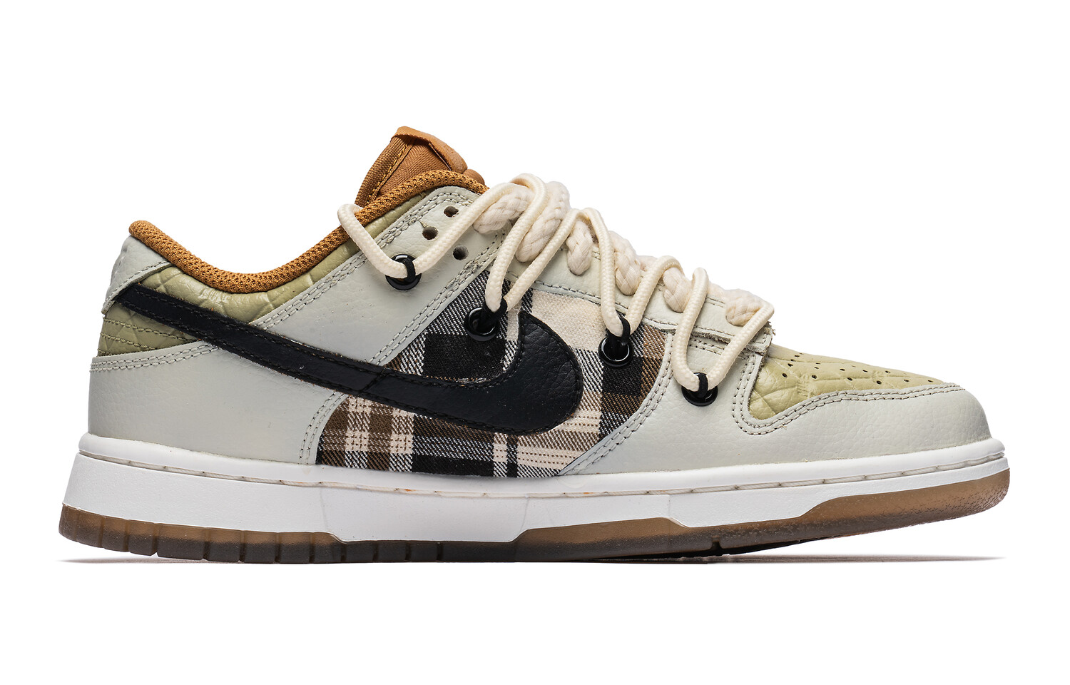 

Кроссовки для скейтбординга Dunk женские с низким верхом светло-хаки Nike