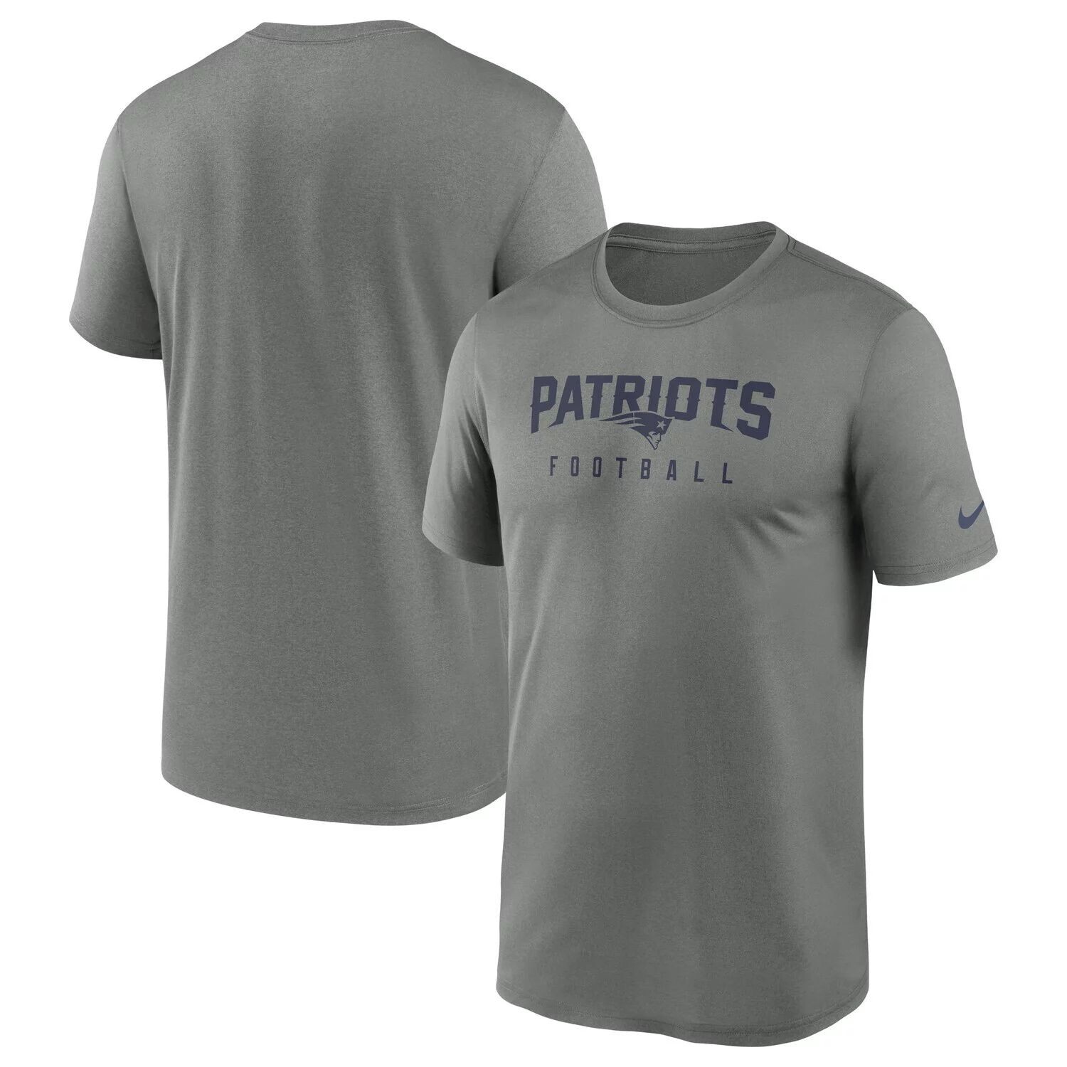 

Мужская футболка серого цвета New England Patriots Sideline Legend Performance Nike