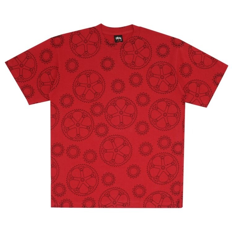 

Футболка Stussy Gear Increase The Peace Monogram Circle 'Red', красный