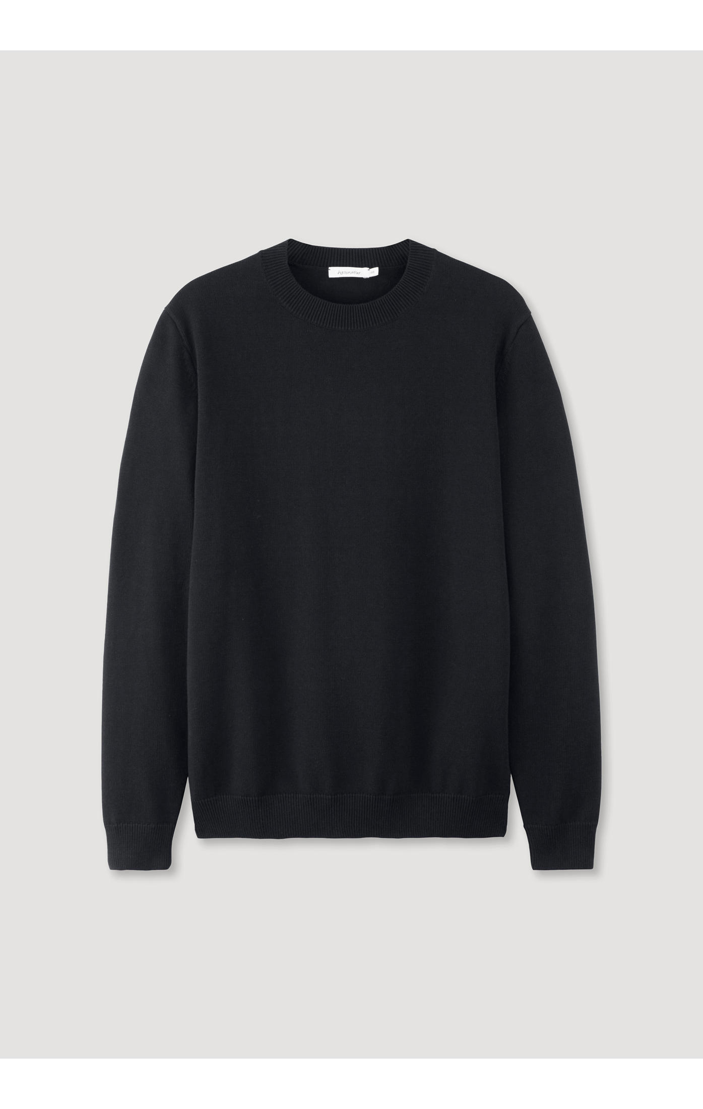 Пуловер Hessnatur, черный
