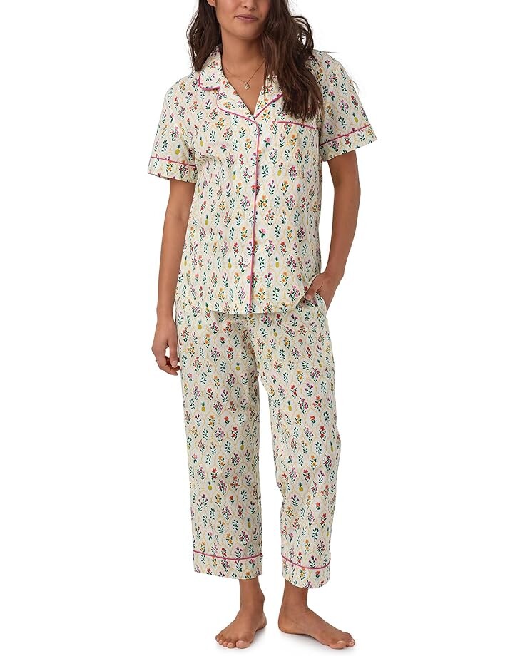 Пижама Bedhead PJs Organic Cotton Classic Cropped, цвет Darling Floral