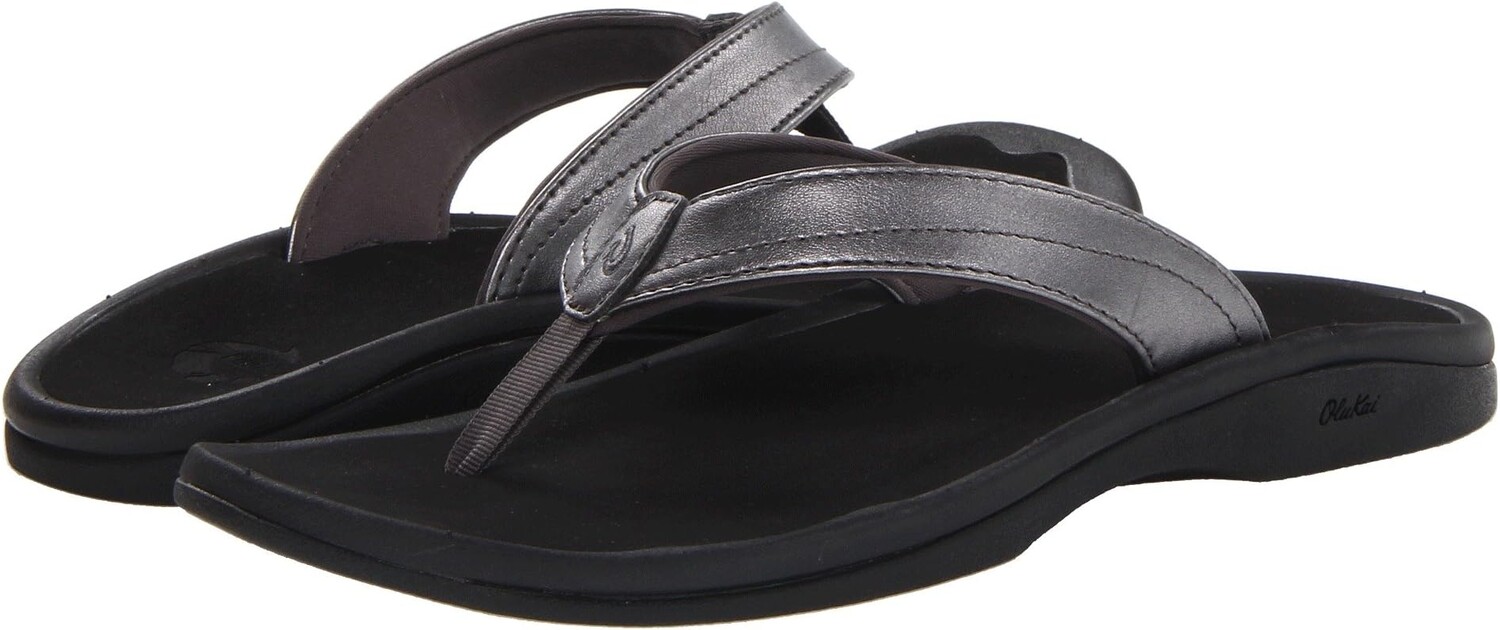 

Шлепанцы Ohana W OluKai, цвет Pewter/Black