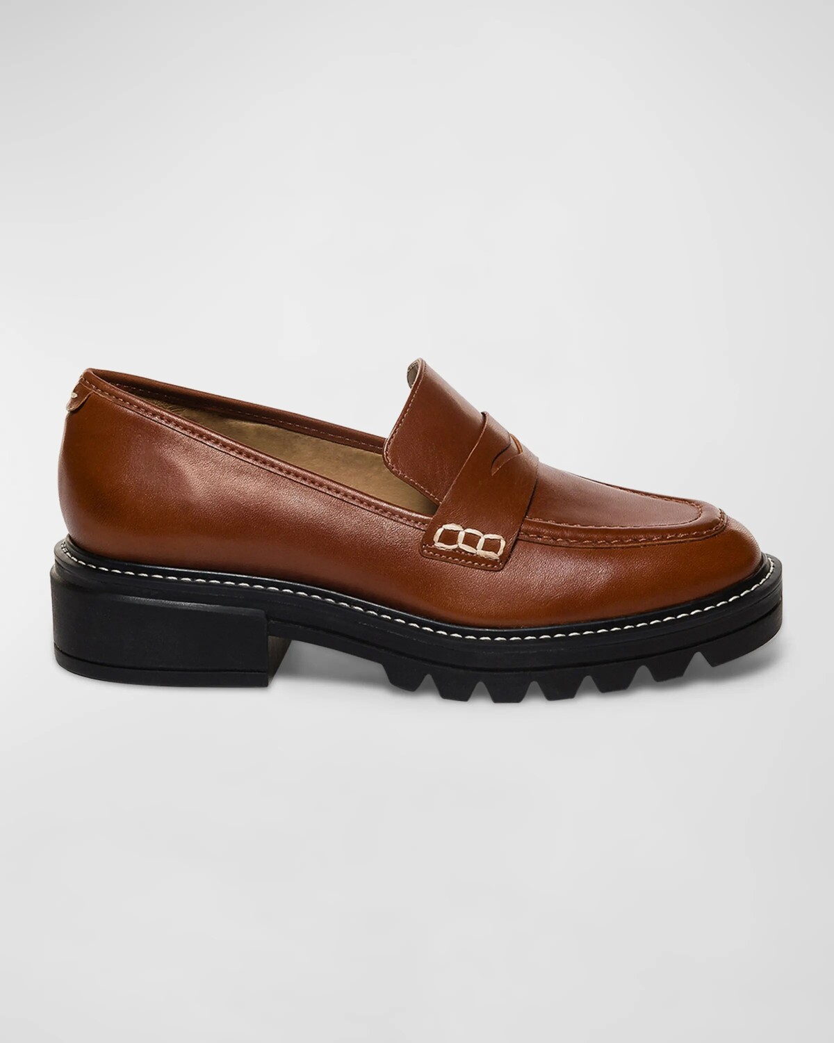 

Кожаные пенни-лоферы Chandler Bernardo, цвет Saddle Antique Calf