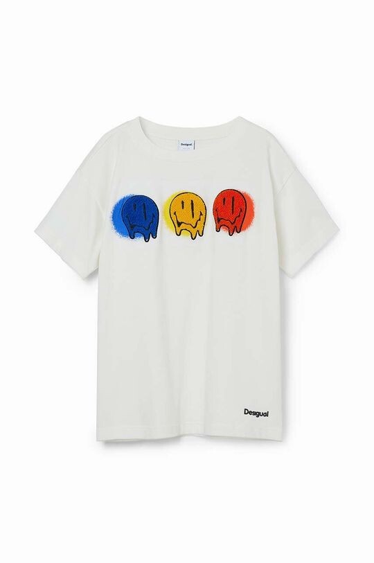 

Desigual Детская хлопковая футболка, белый