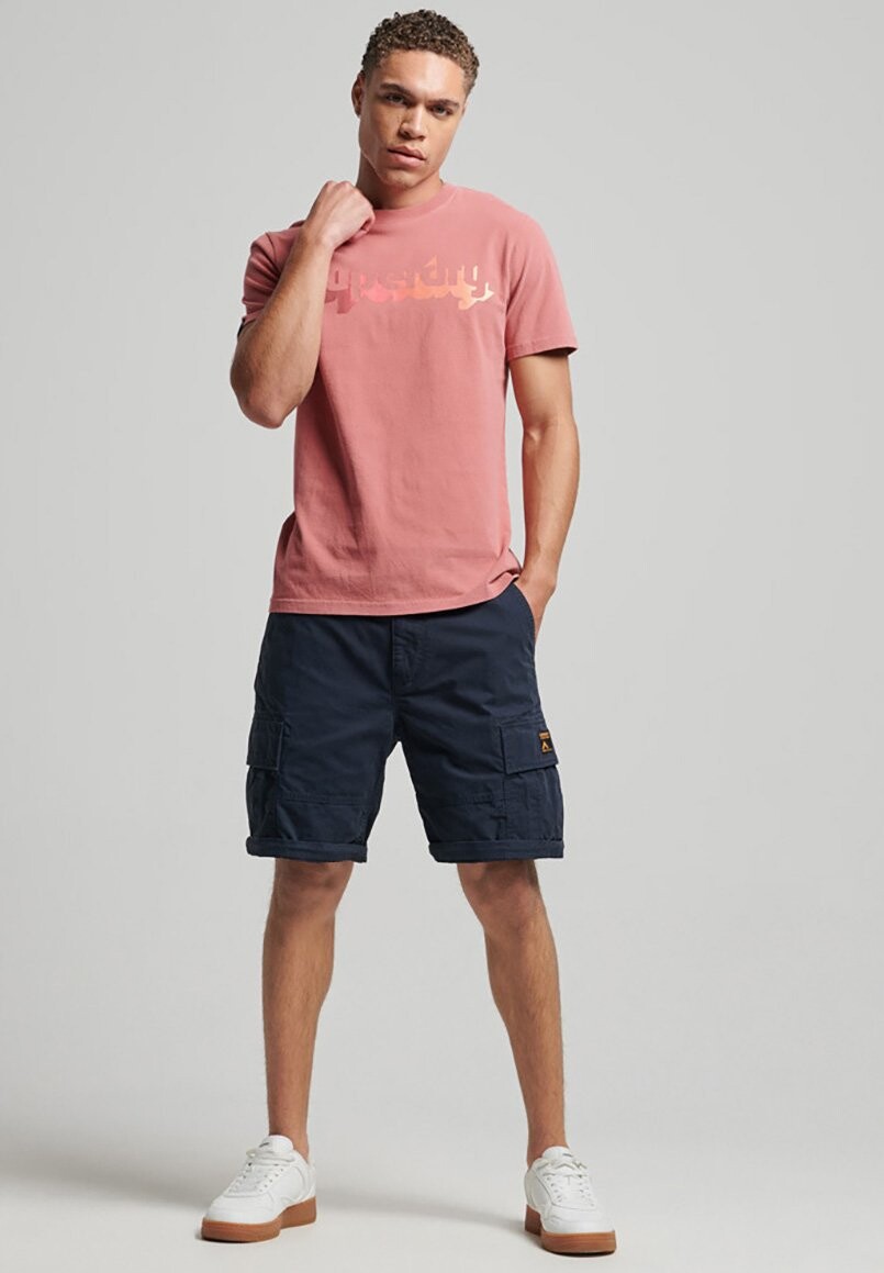 

Футболка с принтом Superdry, красный