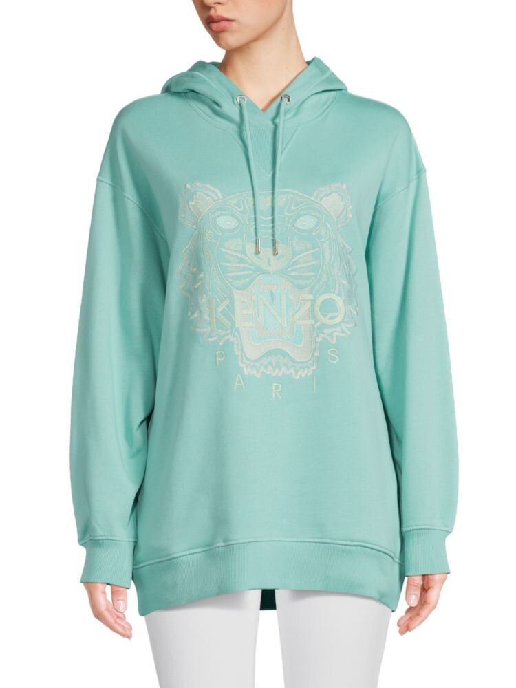 

Толстовка с вышитым логотипом Kenzo, цвет Aqua