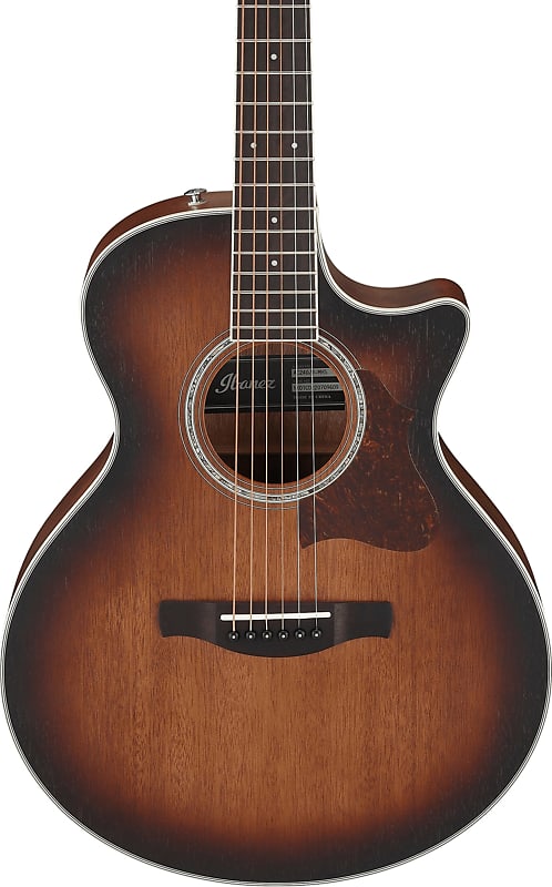 цена Акустическая гитара Ibanez AE240JR Acoustic-Electric Guitar, Mahogany Sunburst Open Pore