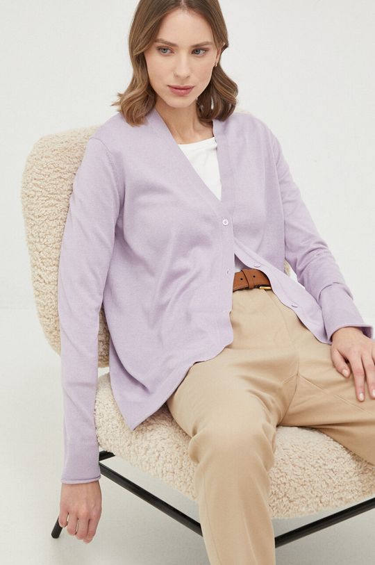 цена Шелковый свитер Max Mara Leisure, фиолетовый