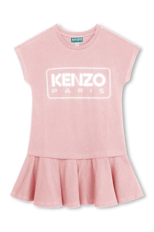 

Платье Kenzo Kids из хлопка для девочек Kenzo kids, розовый
