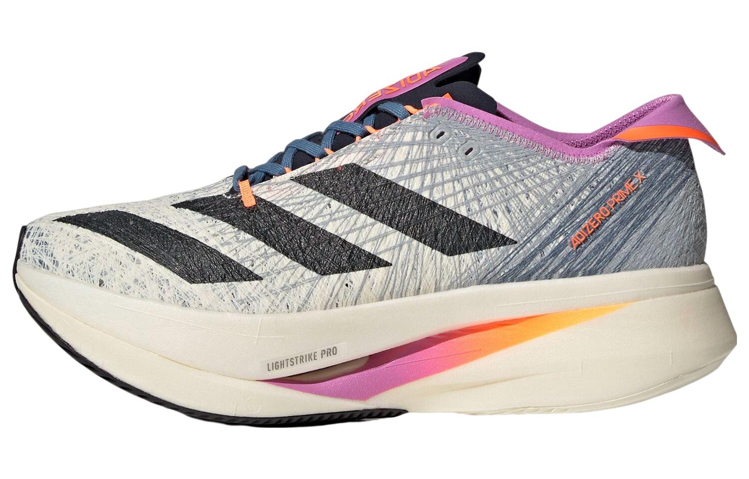 

Adidas Adizero Prime X Strung Off White Pulse Сиреневый