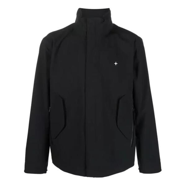 

Куртка high-neck zip-up jacket Stone Island, черный