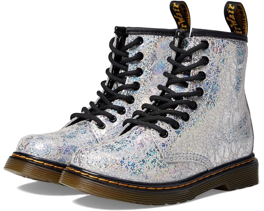 

Ботинки Dr. Martens 1460 Lace Up Fashion Boot, цвет Grey Disco Crinkle