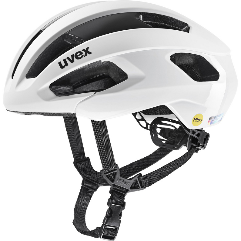Велосипедный шлем Rise Pro MIPS Uvex, белый цена и фото