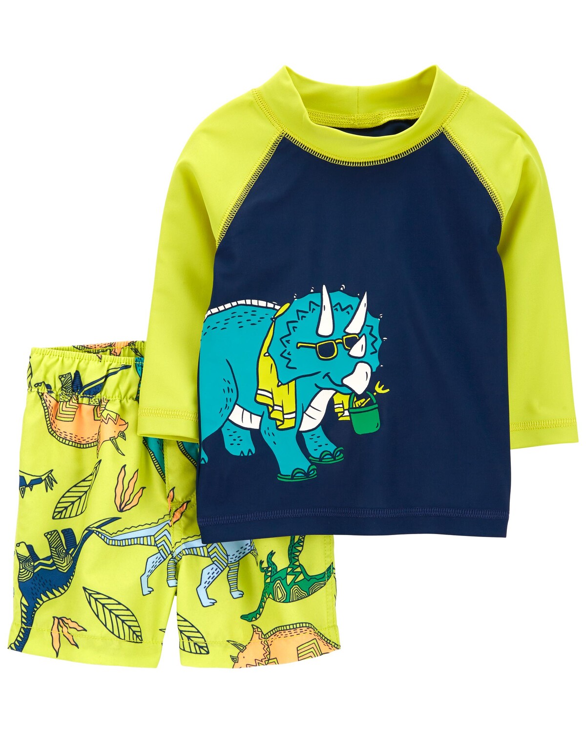 

Рашгард Baby Dinosaur, 2 предмета Carter's, мультиколор