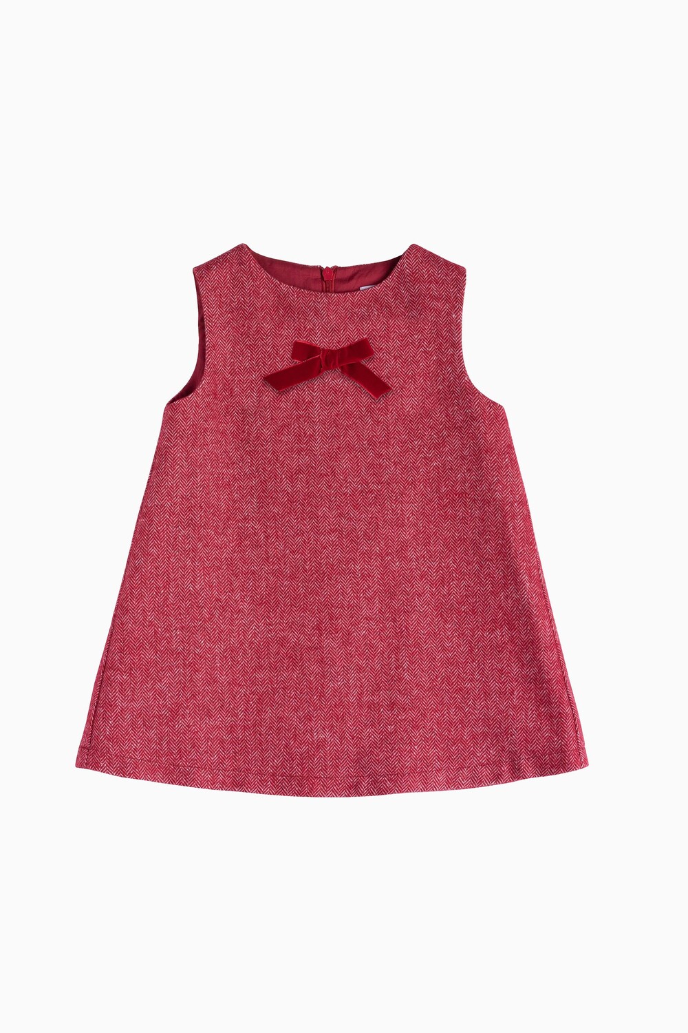 

Красное платье Little Georgina в елочку с бантом Trotters London, красный