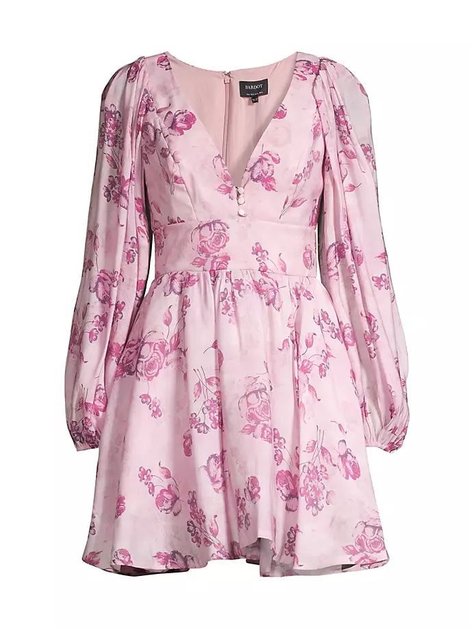 

Мини-платье Eva с цветочным принтом Bardot, цвет pink floral
