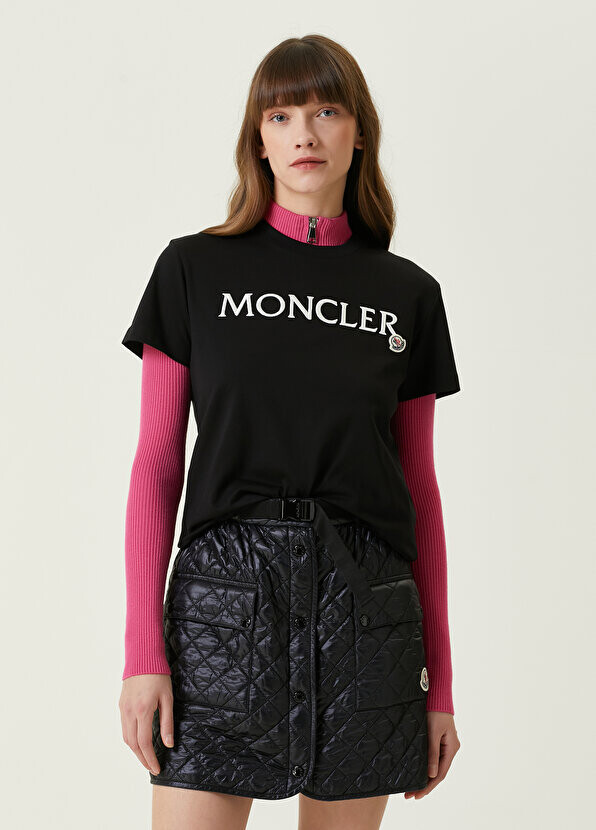 

Черная футболка с логотипом Moncler, Черный