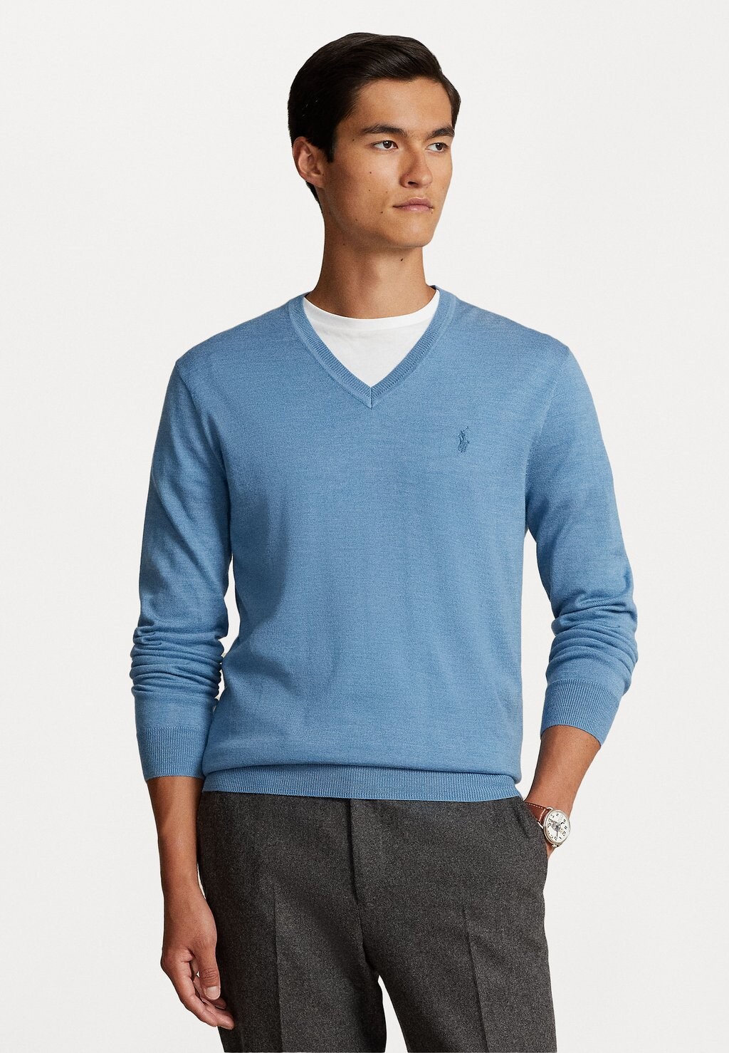 

Свитер ДЛИННЫЙ РУКАВ Polo Ralph Lauren, небесно-голубой вереск