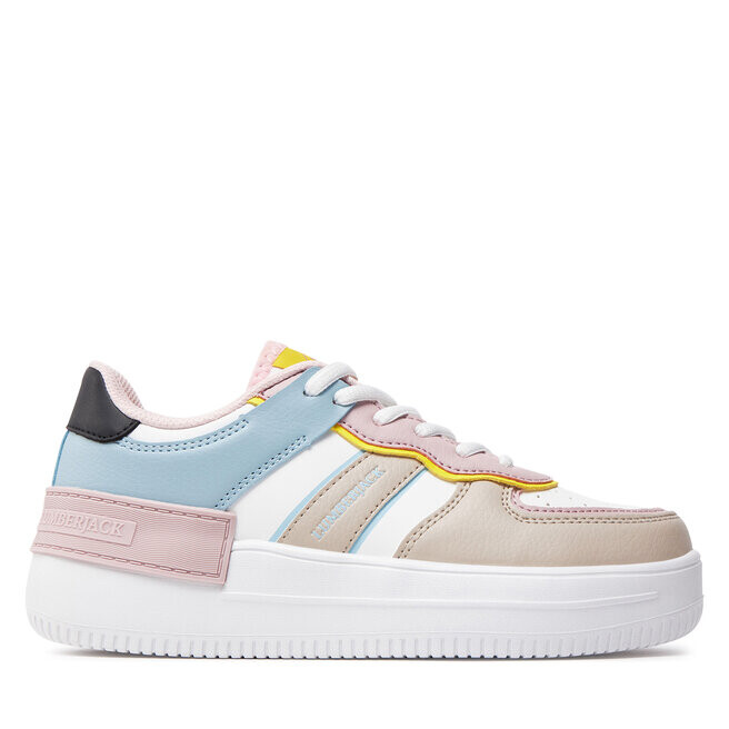 Кроссовки Lumberjack Freya SWG1611-001-S16 White/Beige/Lt Fuxia M1197, белый кроссовки lumberjack freya 2fx white