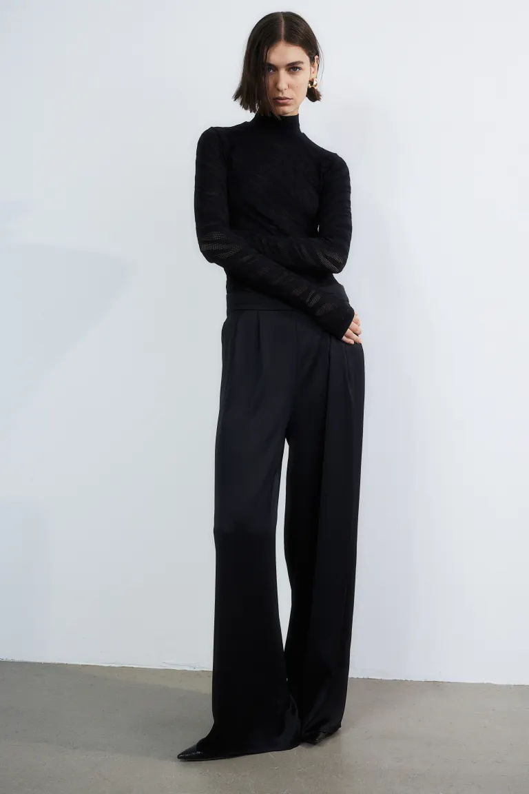 

Боди из сетки-стрингов H&M, черный