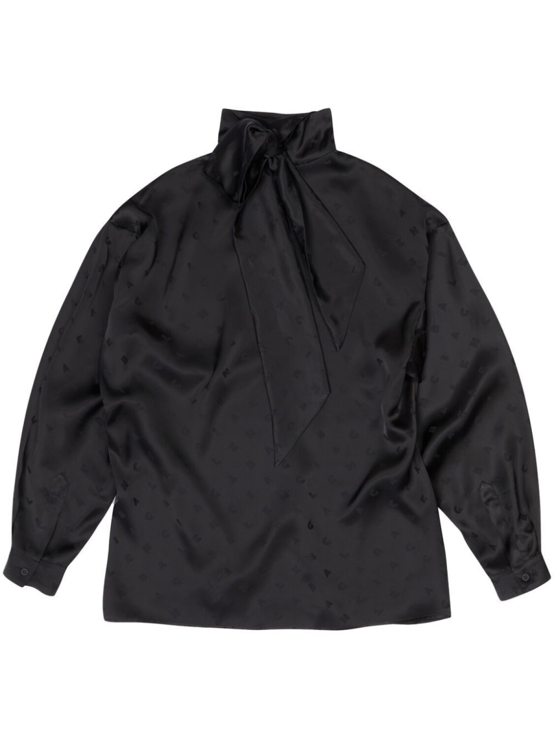 

Balenciaga рубашка с бантом, черный