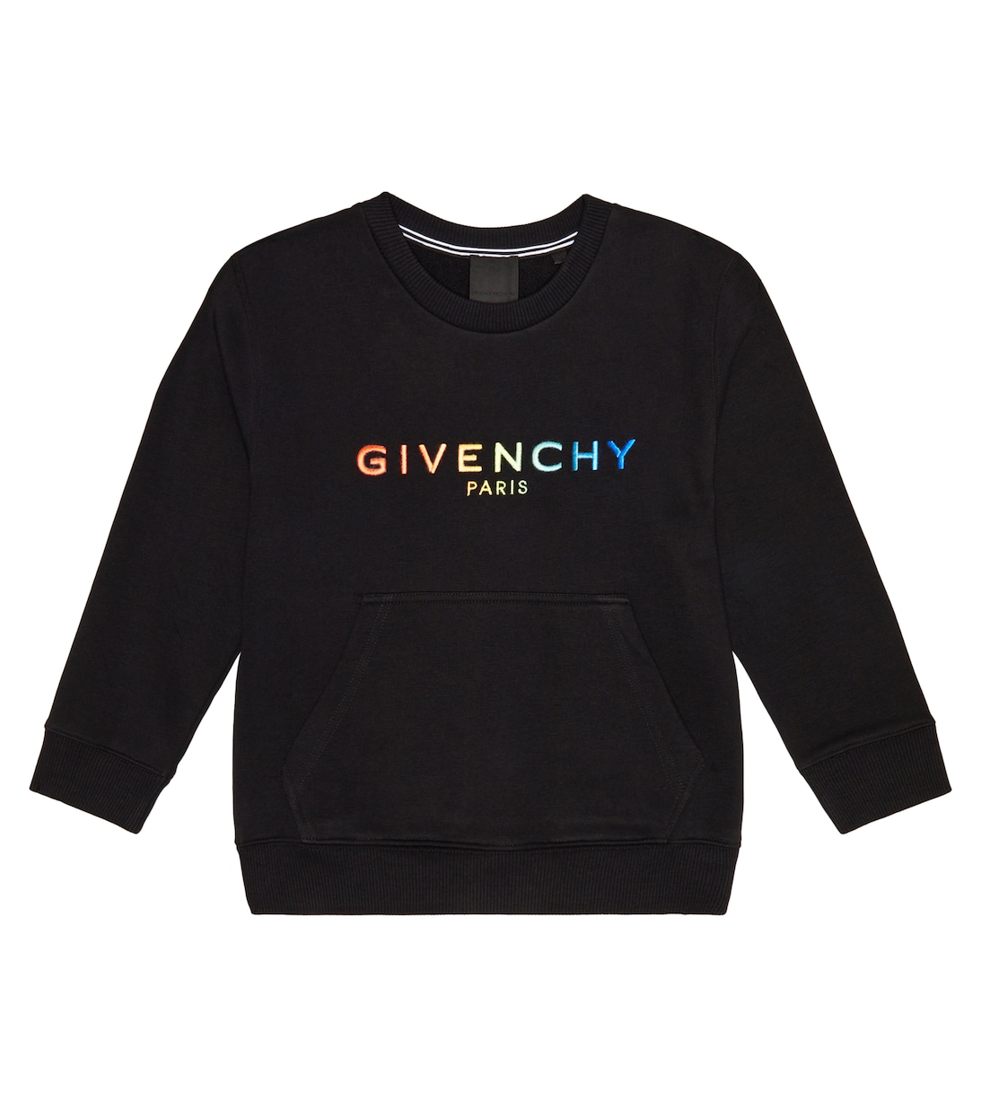 Толстовка из смесового хлопка с логотипом Givenchy Kids, черный