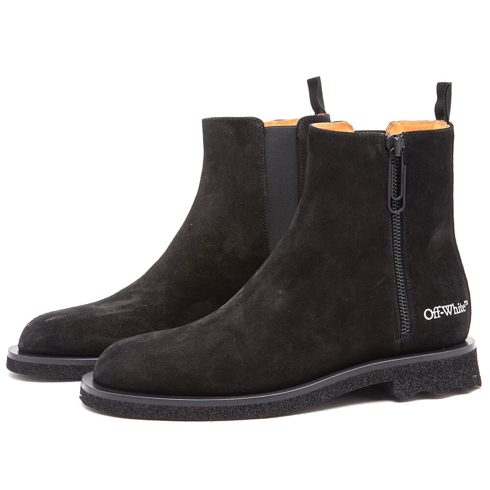 

Замшевые ботинки челси Off-White, черный