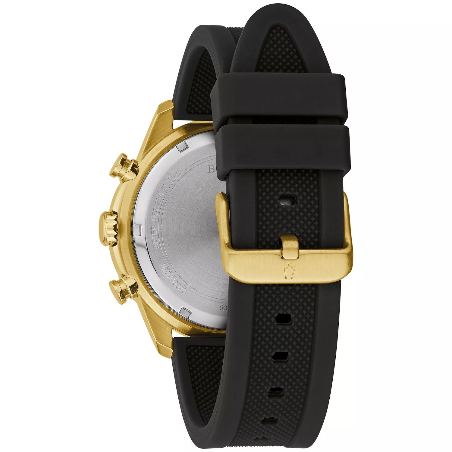 цена Мужские часы с хронографом на черном ремешке — 98A270 Bulova