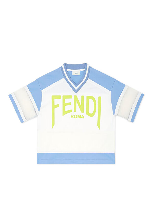 

Синяя футболка для мальчика Fendi