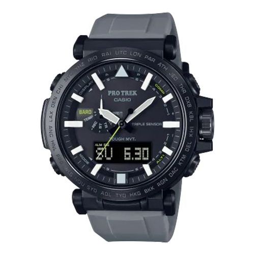 Часы Casio Pro Trek Mountaineering Analog-Digital Watch 'Black Grey', черный цена и фото