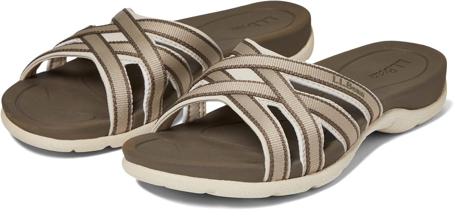 

Сандалии на плоской подошве Boothbay Sandal Slide L.L.Bean, цвет Dark Cement