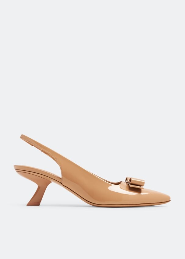 

Туфли Ferragamo Vara Slingback, бежевый