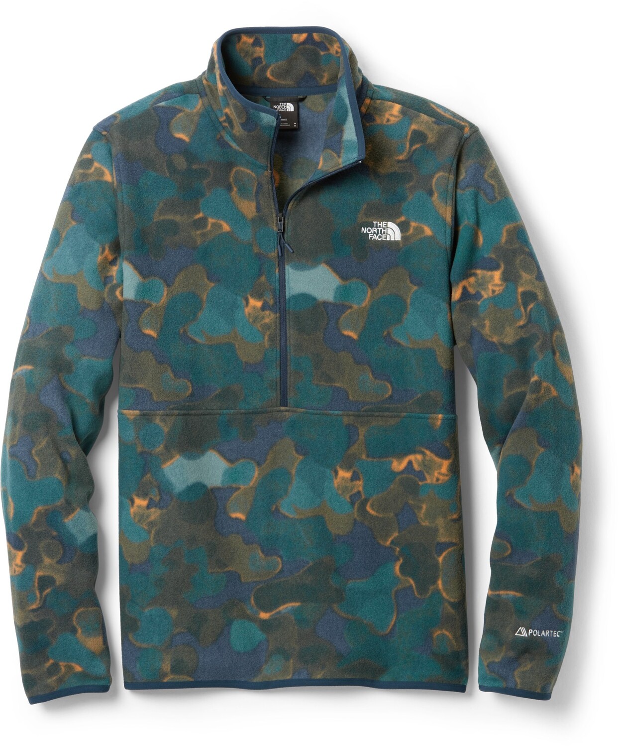 

Alpine Polartec 100 флисовый пуловер с молнией до половины - мужской The North Face, синий