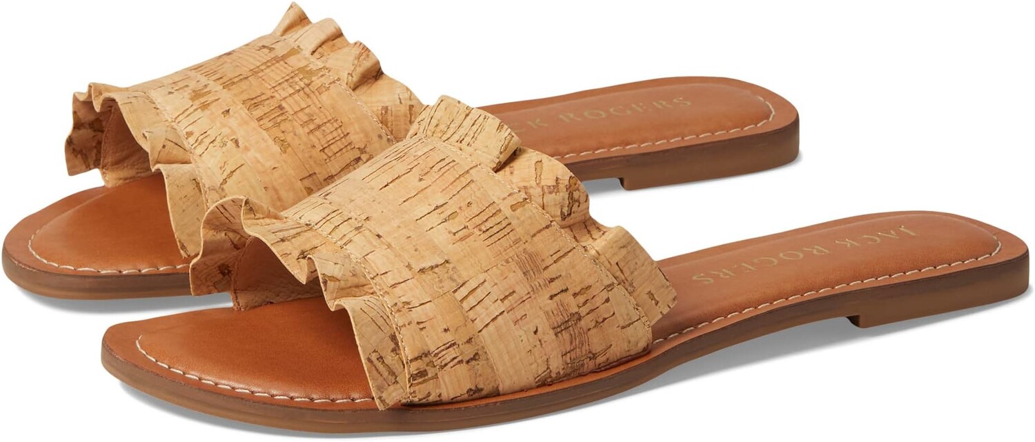 

Сандалии на плоской подошве Rosie Ruffle Slide Jack Rogers, цвет Cork