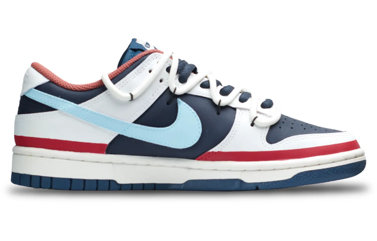 

Кроссовки Nike Dunk Skateboarding Shoes Women's Low-top White/blue, белый/синий