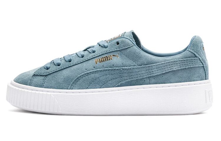 

Замшевые туфли на платформе Puma синие
