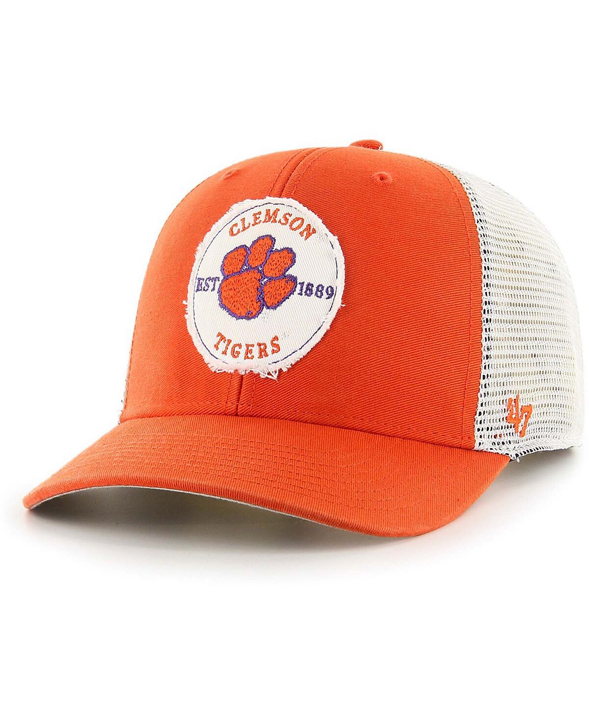 Мужская оранжевая кепка Clemson Tigers Howell MVP Trucker Snapback '47 Brand
