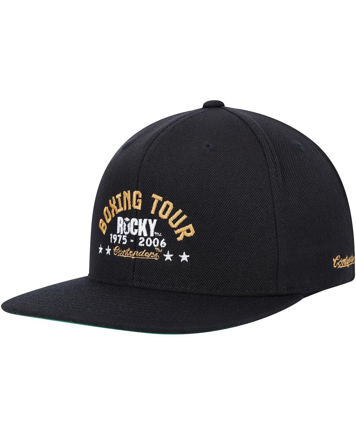 

Черная мужская и женская кепка Snapback Rocky Boxing Tour Snapback Contenders Clothing