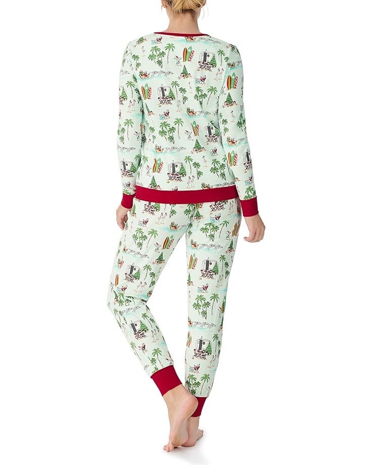 

Пижамный комплект Bedhead PJs Long Sleeve Pullover Crew Joggers Set, цвет Warm Wishes