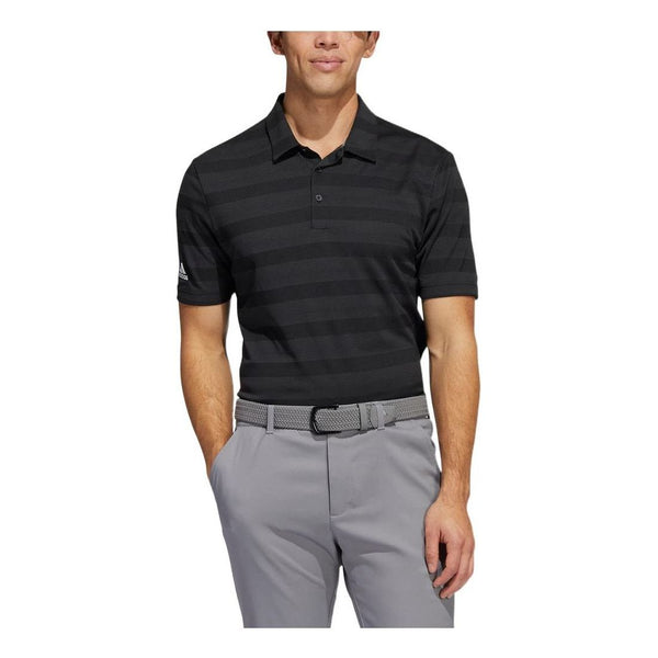 

Футболка Men's adidas Stripe Casual Sports Short Sleeve Polo Shirt Black, мультиколор