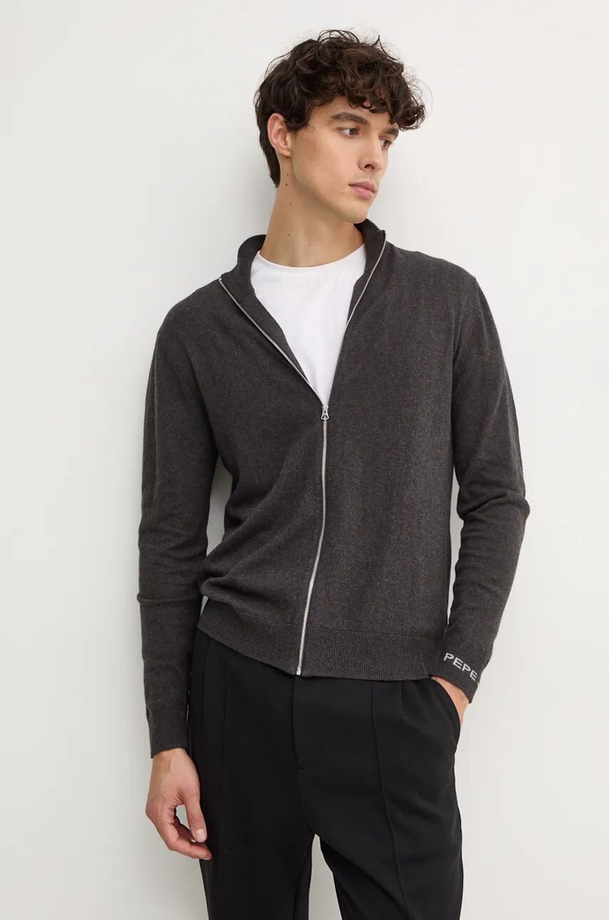 

Кардиган Pepe Jeans с добавлением шерсти NEW ANDRE MOCK ZIPPER, серый