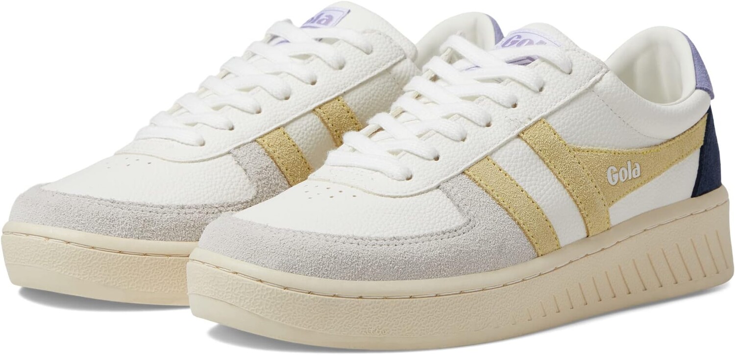 

Кроссовки Grandslam Trident Gola, цвет White/Lemon/Lavender, Белый